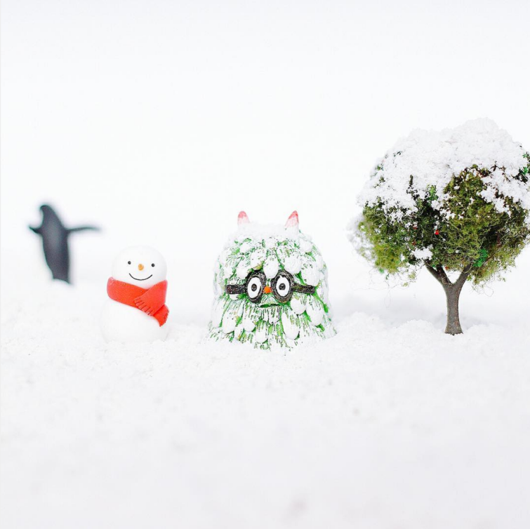 Forest Monster Winter Version Navidad 2016 Cacaoz Art Toy Forest Monster Navidad 2016