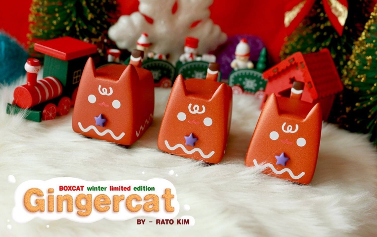 Art Toy Figura Ginger Cat por Rato Kim