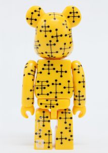 Bearbrick Art Toy Diseño Pattern Amarillo