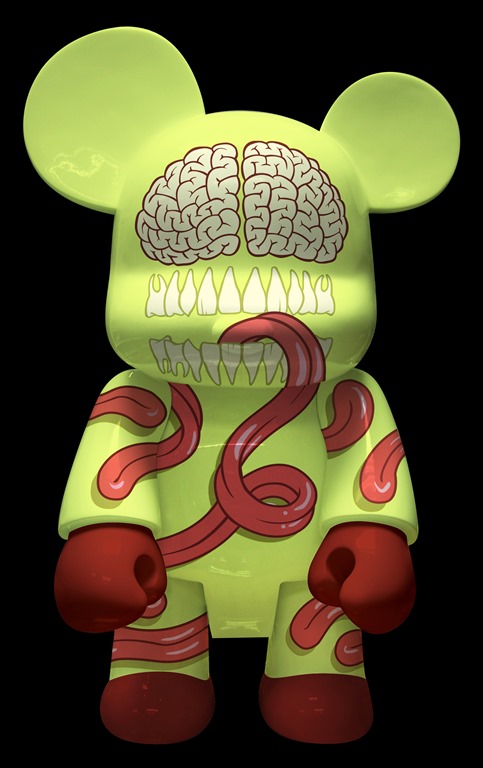 Tongue Tied Bear Qee de Jason Freeny