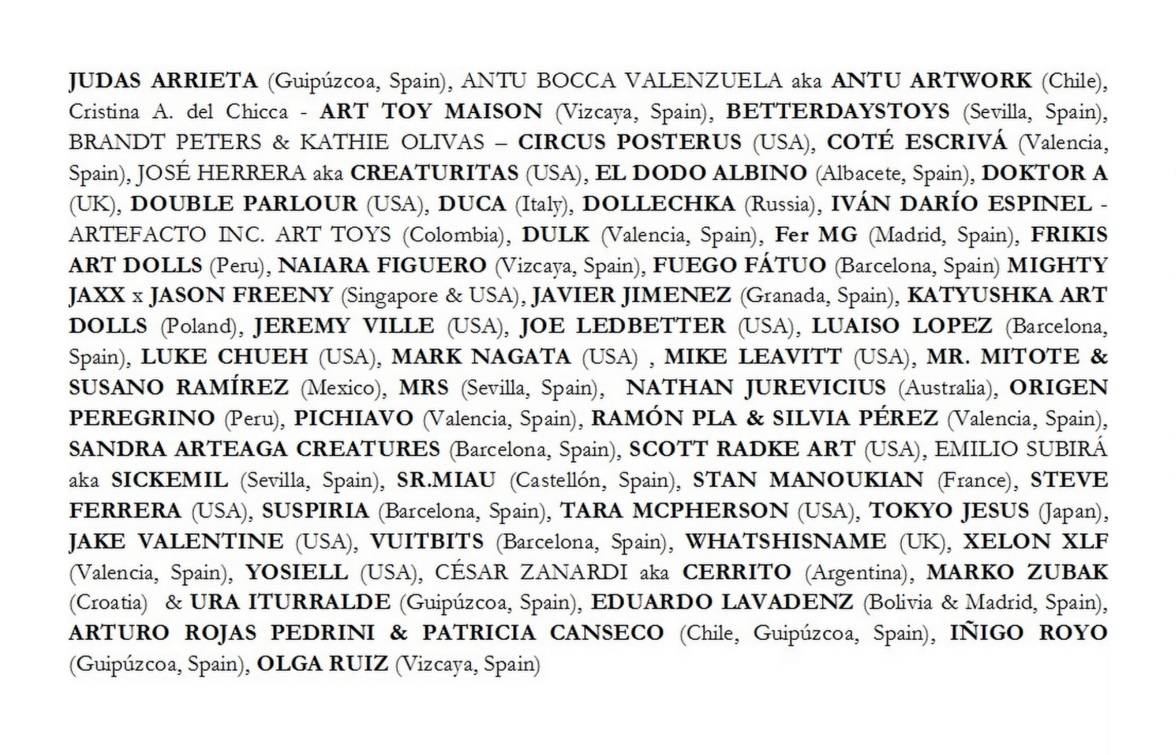 (artistas) ARTISTS Museum TOPIC EXHIBITION ART TOY GAMA