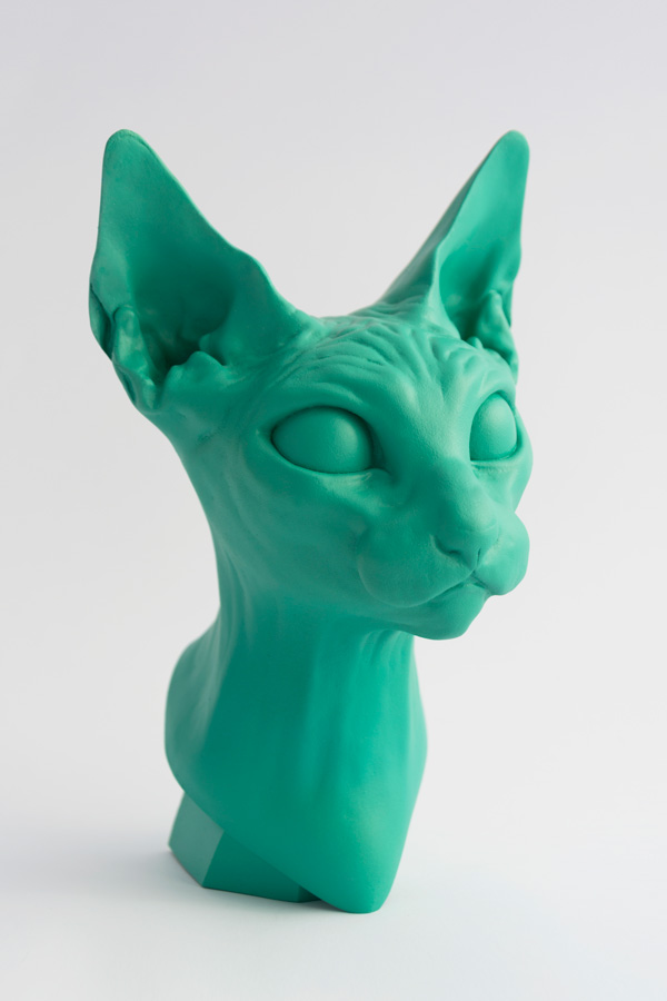 Art Toy Cathead Juan Blu busto