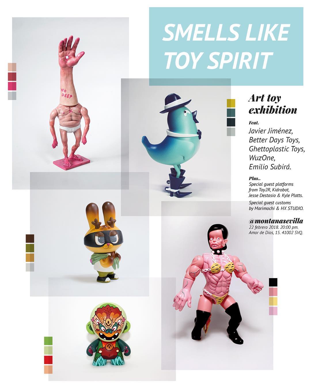 Art Toys Smells like Toy Spirit Exposición Montana Shop Sevilla