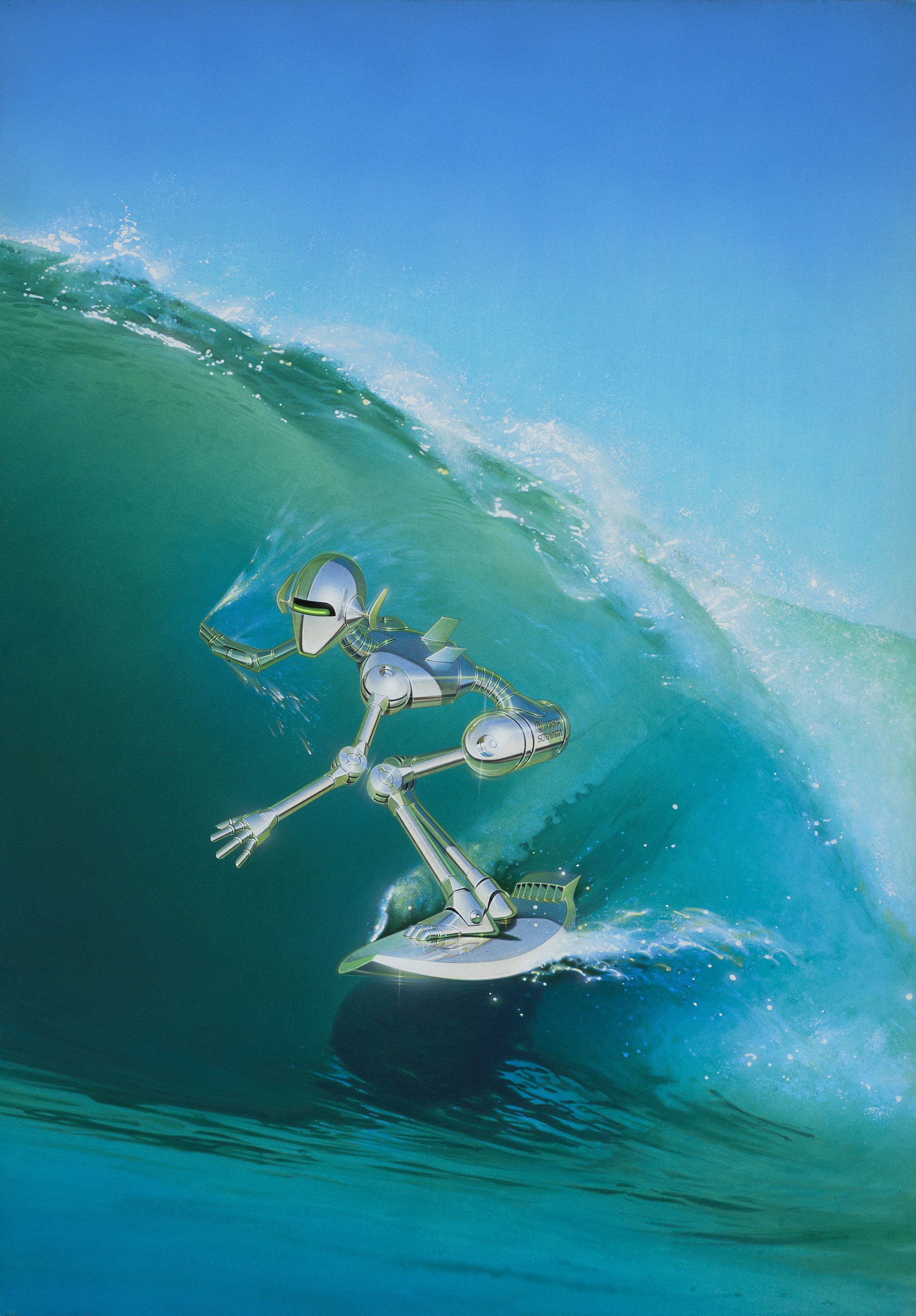 Sorayama cuadro surfer