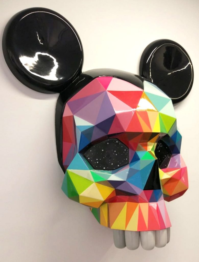 Okuda - Mickey Skull - 3 Punts Galeria