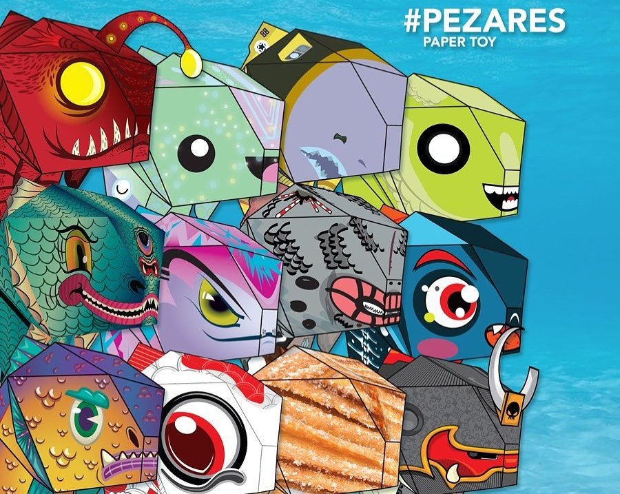 Pezares Exposicion Art Toys Paper Toy