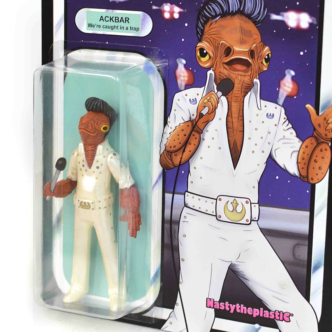 Admiral Ackbar Caught in a Trap Bootleg Resin Toy Art Toy