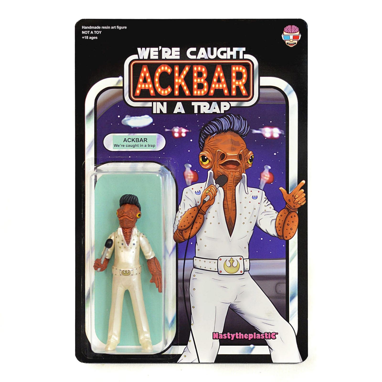 Admiral Ackbar Caught in a Trap Bootleg Resin Toy Art Toy