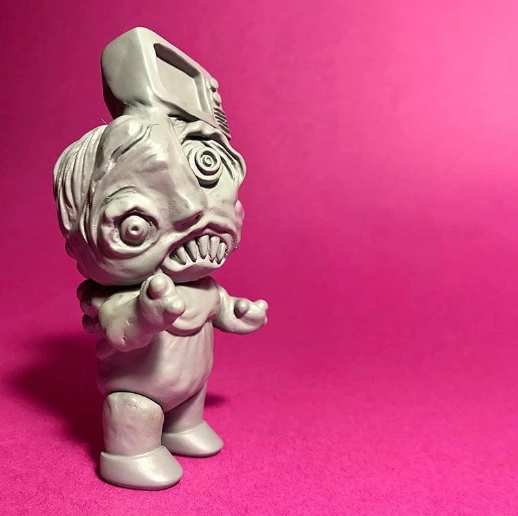 tv head Phobia Toys Kickstarter Art Toy Sofubi