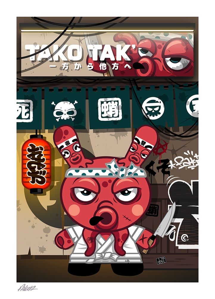 Tako's Revenge Dunny Fakir Kidrobot Custom Art Toy