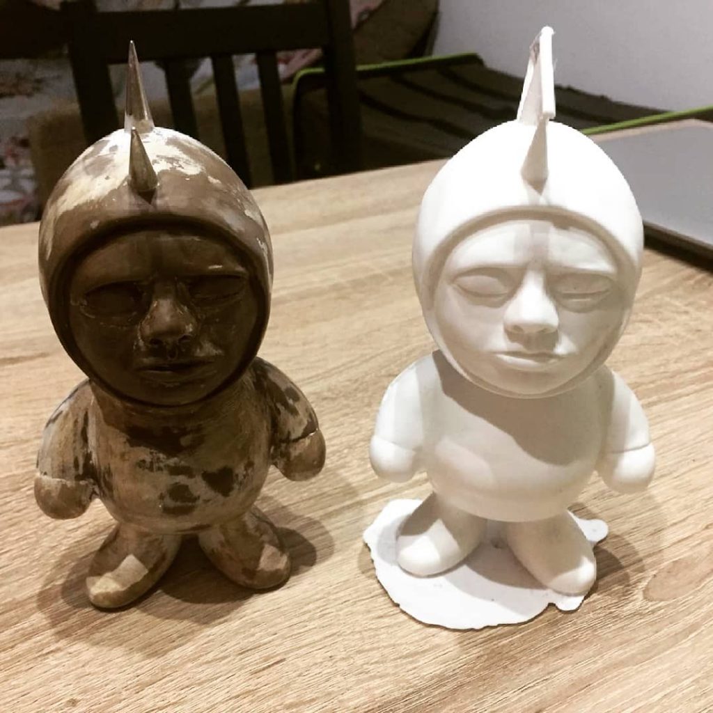 Arol Pei Toys Custom Hyperspinesthesia Art Toy Sculpture