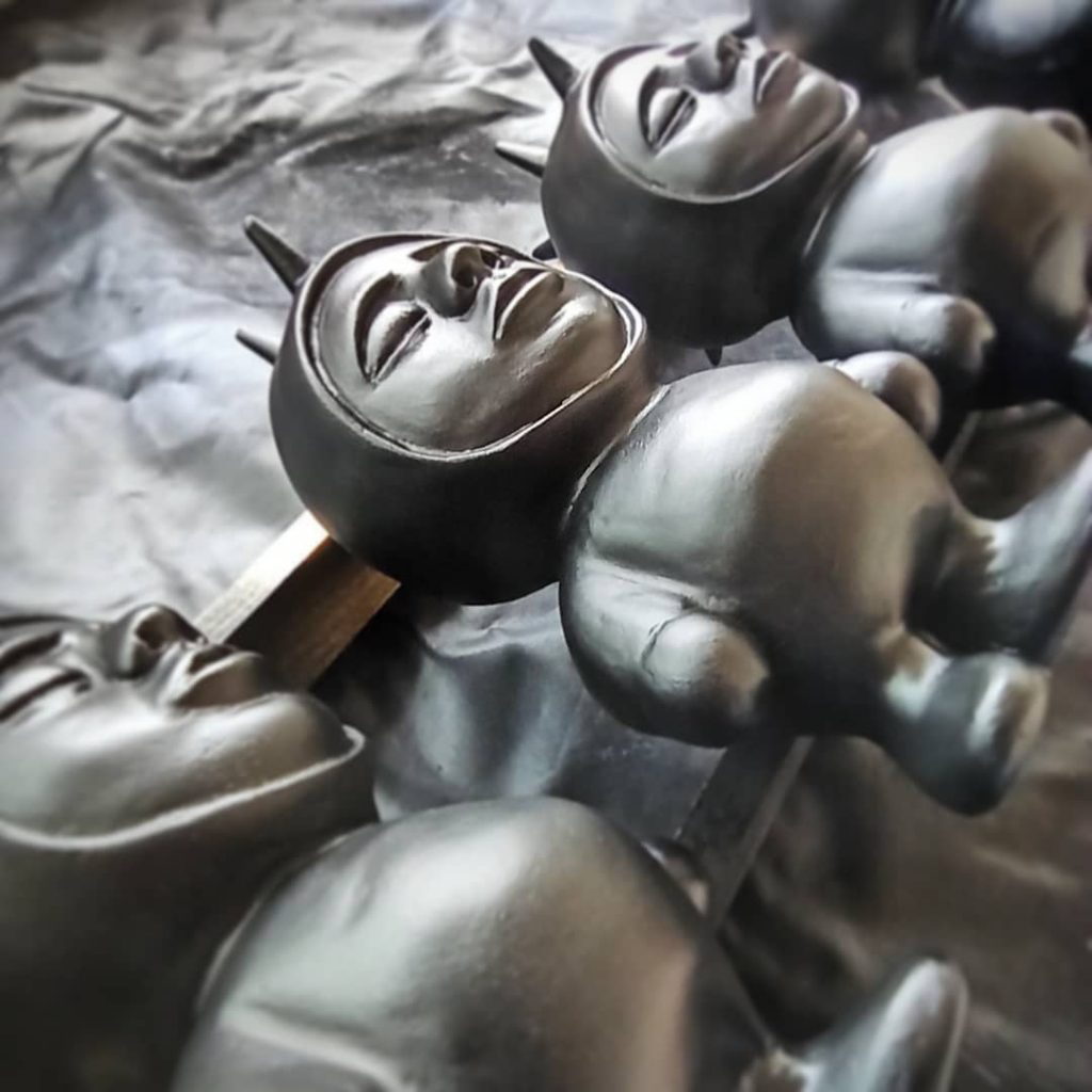 Arol Pei Toys Custom Hyperspinesthesia Art Toy Sculpture