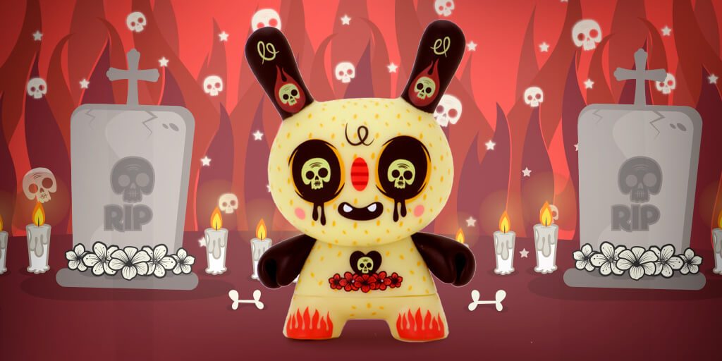 Exquisite corpse dunny series red mutua studios kidrobot