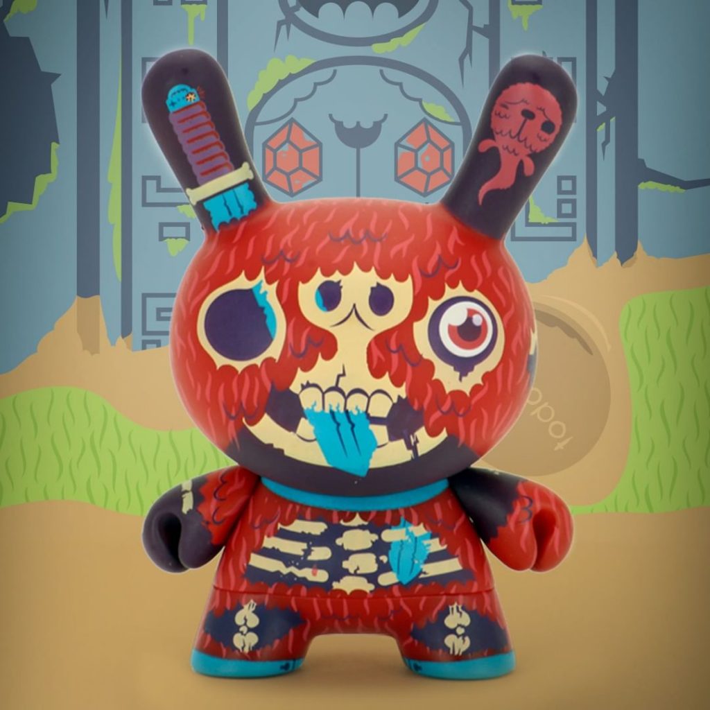 Exquisite corpse dunny series red mutua studios kidrobot