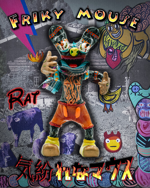 Friky Mouse Miss Santeria Resin Toy Art Toy
