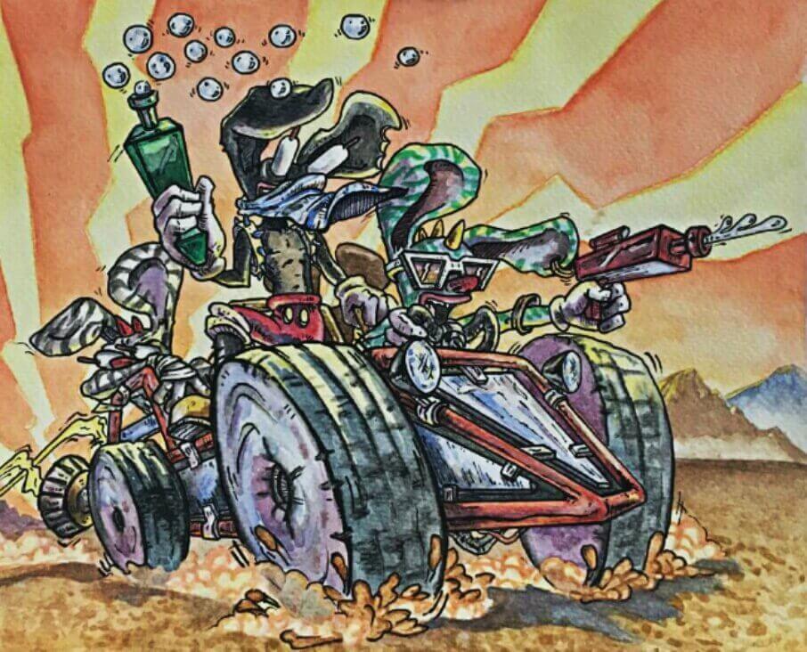 Friky Mouse Miss Santeria Resin Toy Art Toy