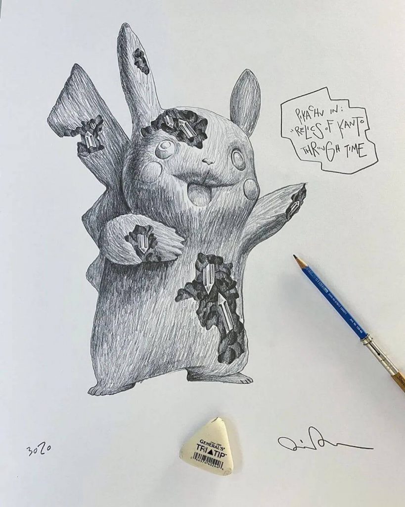 Daniel Arsham Pokemon Pikachu Crystalized Blue Sculpture