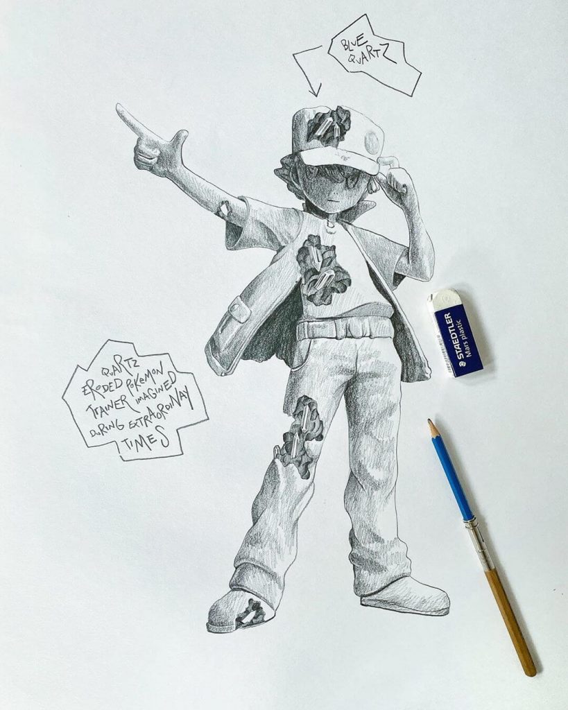 Daniel Arsham Pokemon Pikachu Crystalized Blue Sculpture