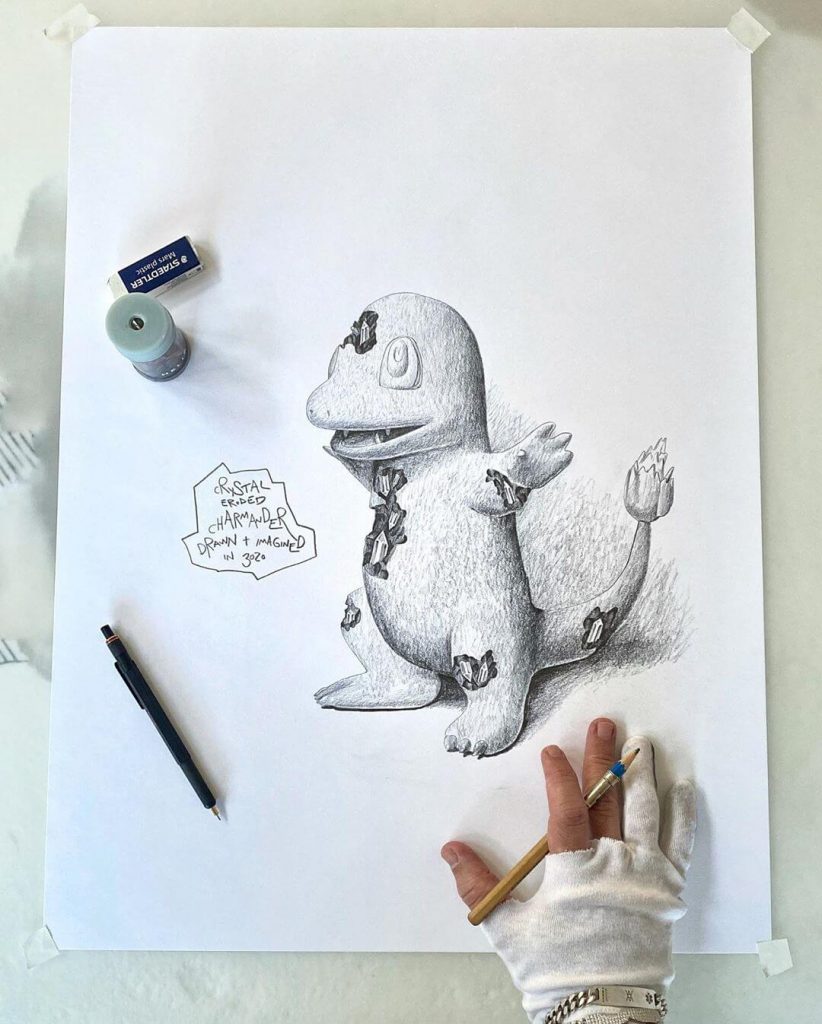 Daniel Arsham Pokemon Pikachu Crystalized Blue Sculpture