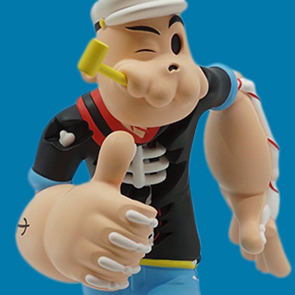 Creepy Popeye Cote Escriva Thunder Mates Art Toy
