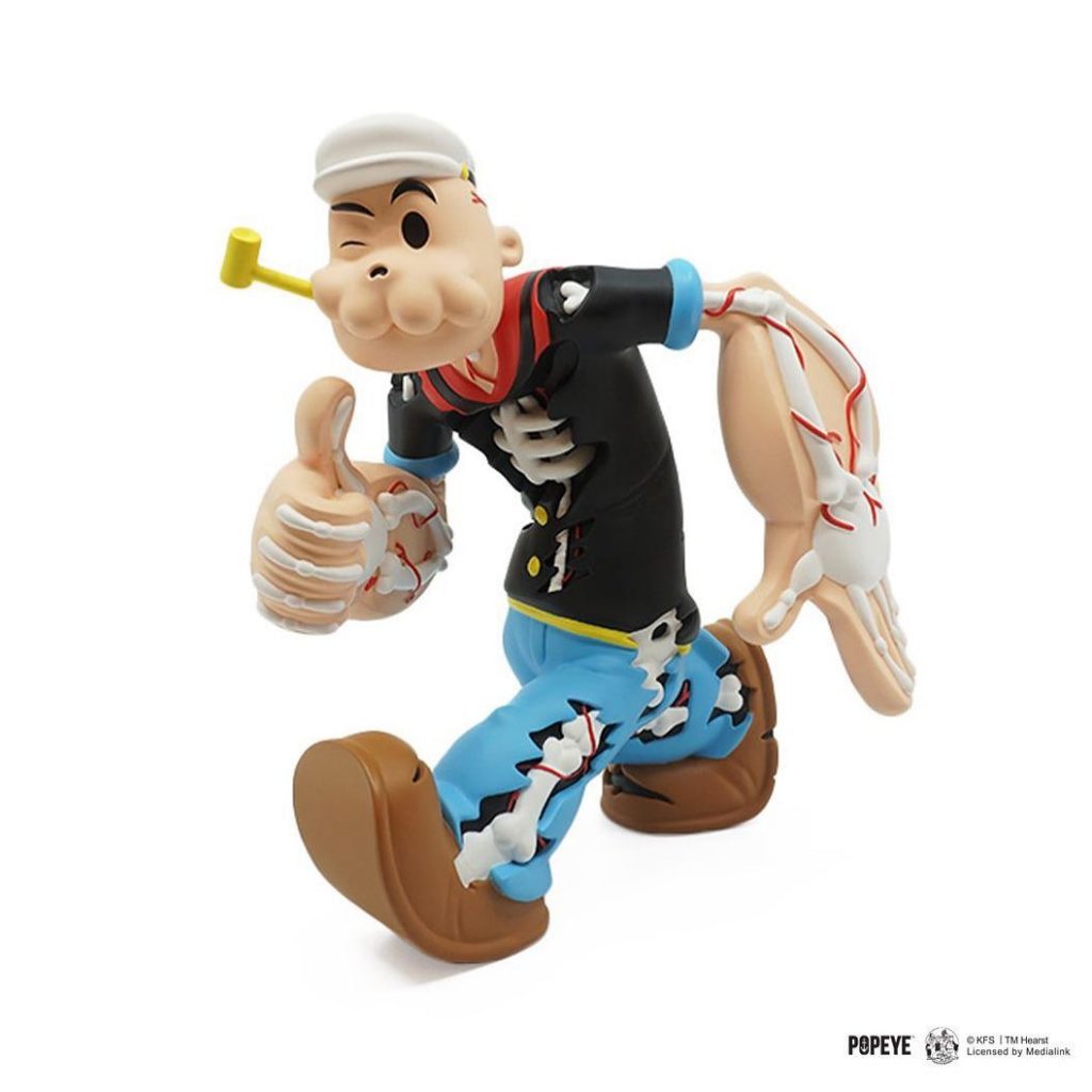 Creepy Popeye Cote Escriva Thunder Mates Art Toy