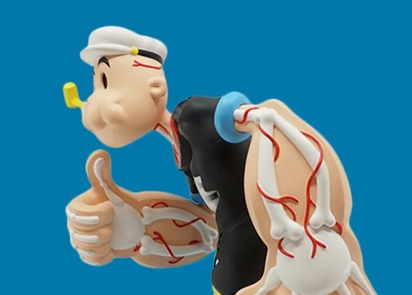 Creepy Popeye Cote Escriva Thunder Mates Art Toy
