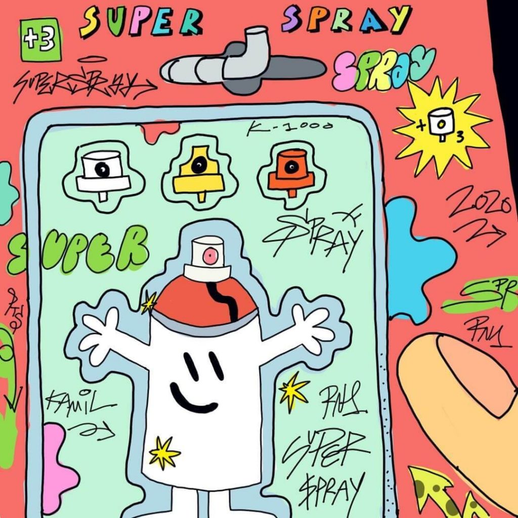 Kamil Escruela Spray Cans Art Toy Montana