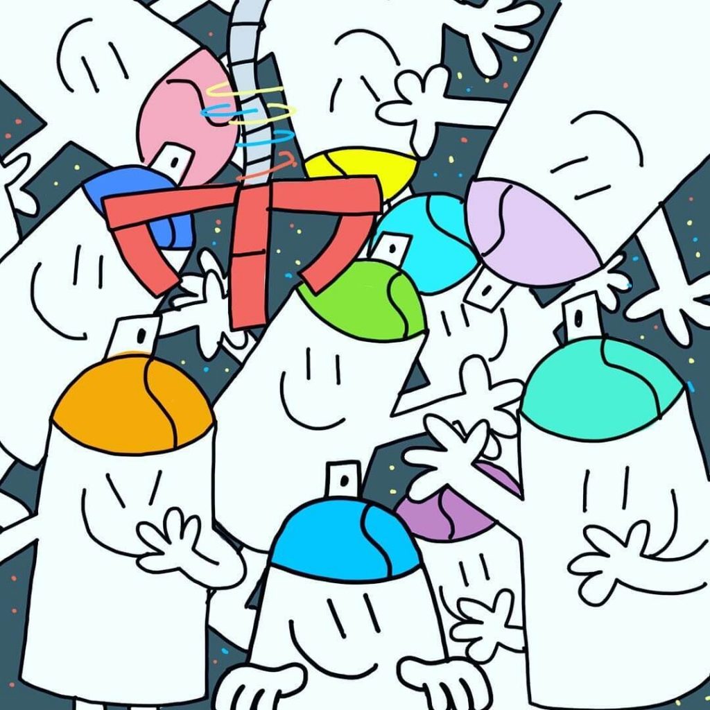 Kamil Escruela Spray Cans Art Toy Montana