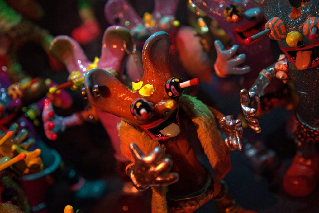Miss Santeria Friky Mouse Second Impact Art Toy Resin Toy