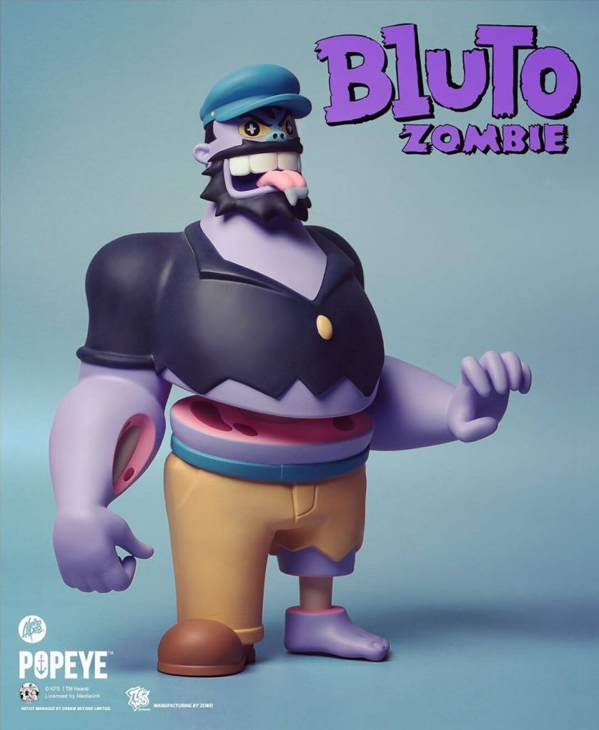 Bluto Zombie Luaiso Lopez ZCWO Art Toy Popeye