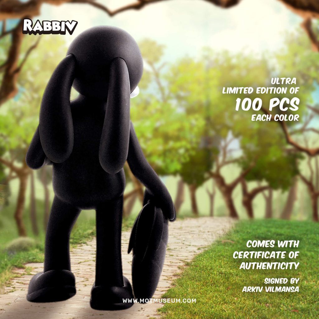 Rabbiv Vinyl Toy Arkiv Vilmansa Museum of Toys Coma Black