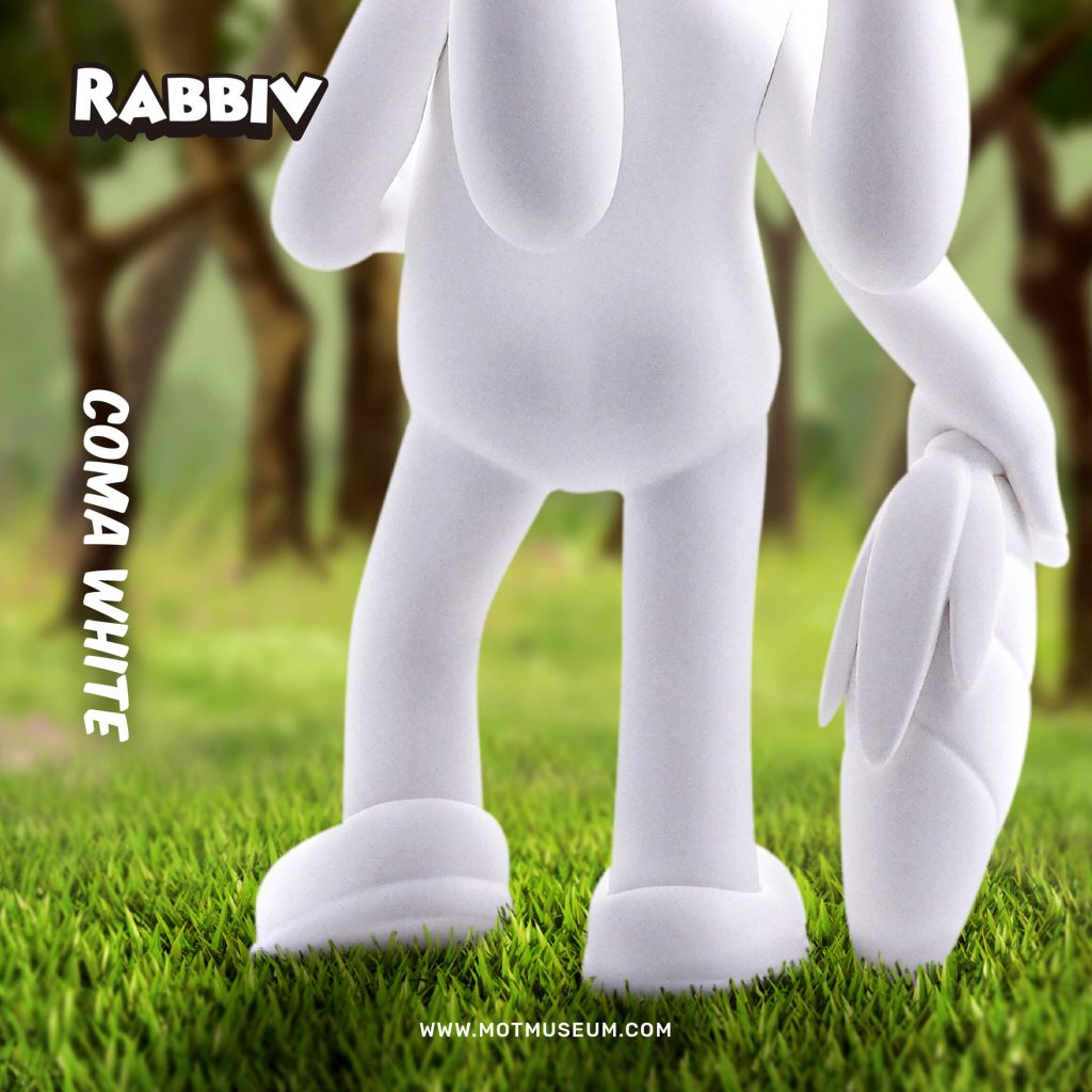 Rabbiv Vinyl Toy Arkiv Vilmansa Museum of Toys Coma White