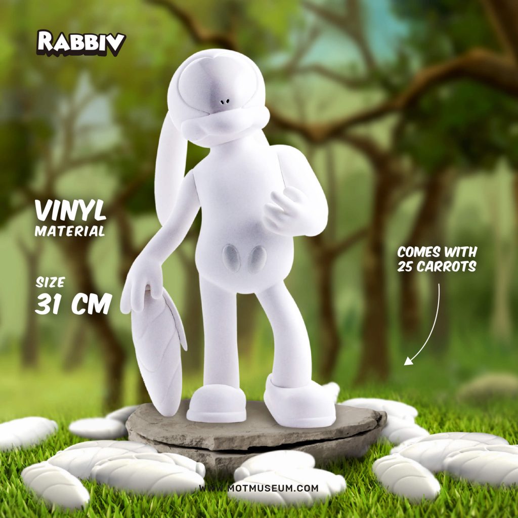 Rabbiv Vinyl Toy Arkiv Vilmansa Museum of Toys Coma White