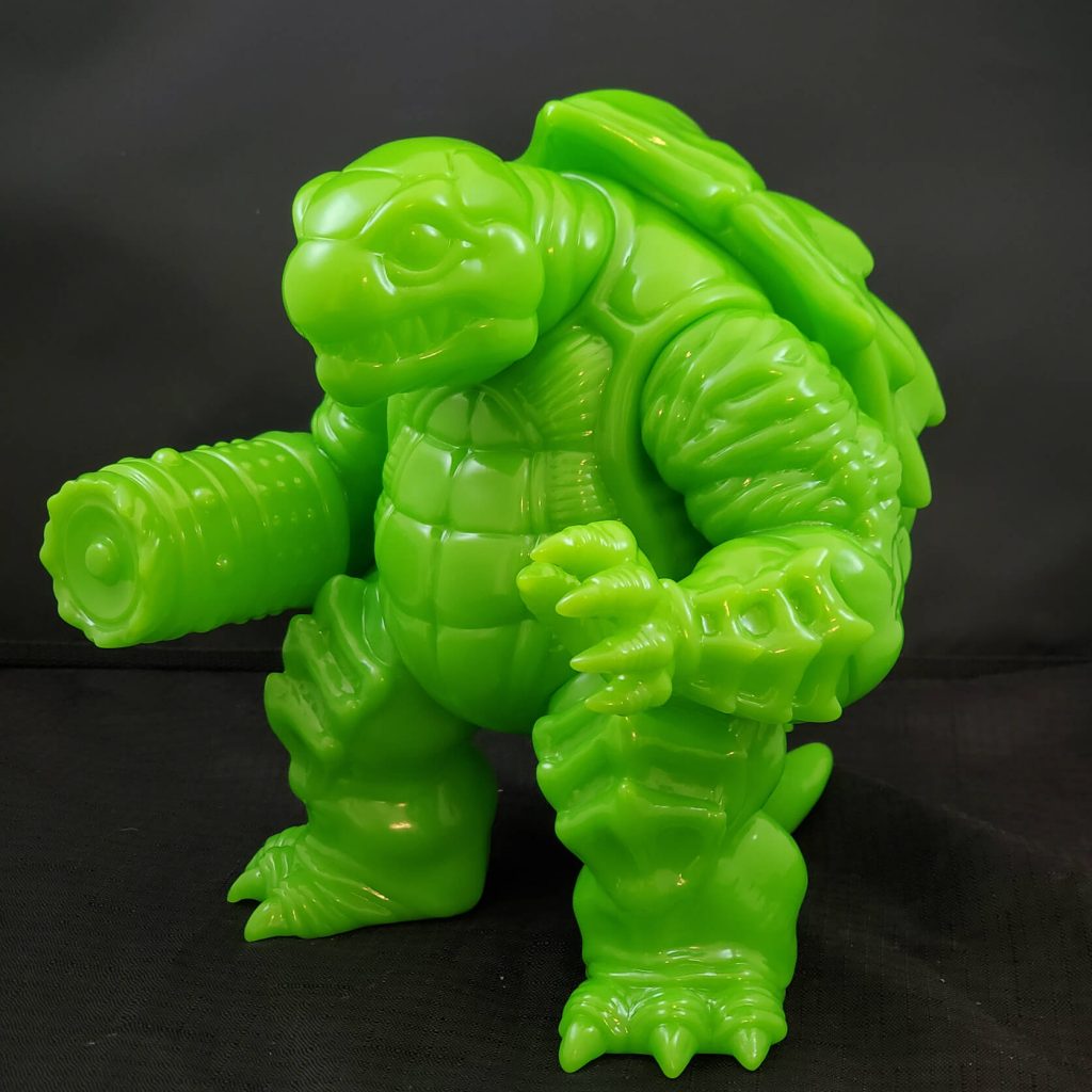 Ragnar Vinyl kaiju Neon Green Last Bastion Studios Art Toy Sofubi