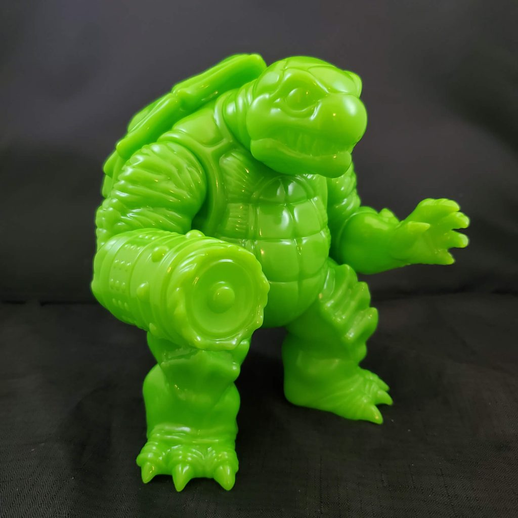 Ragnar Vinyl kaiju Neon Green Last Bastion Studios Art Toy Sofubi