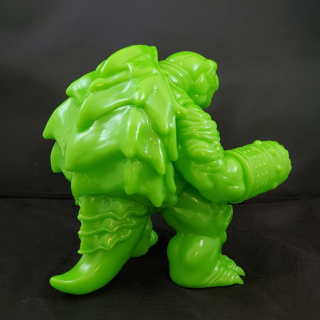 Ragnar Vinyl kaiju Neon Green Last Bastion Studios Art Toy Sofubi