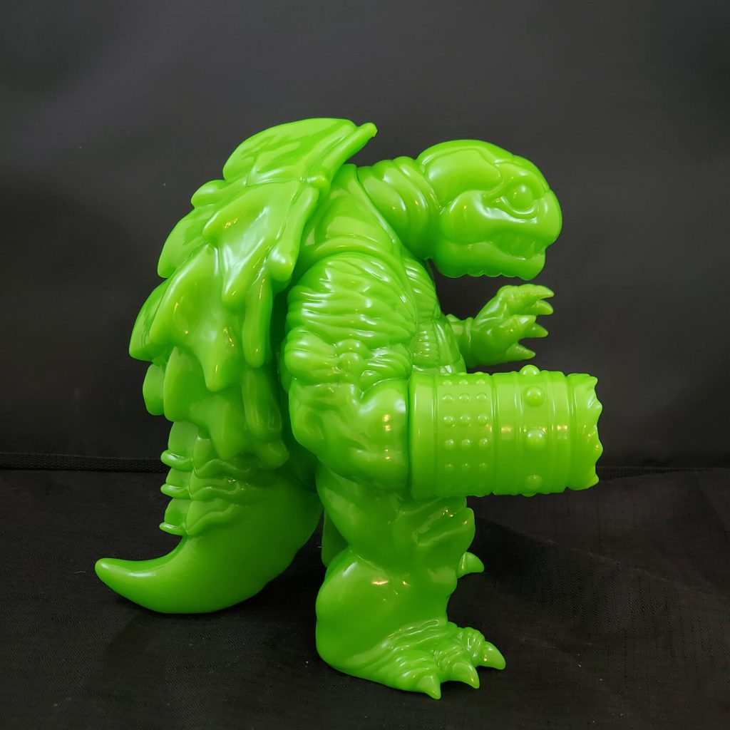 Ragnar Vinyl kaiju Neon Green Last Bastion Studios Art Toy Sofubi